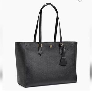 Tory Burch Black Robinson Tote Bag